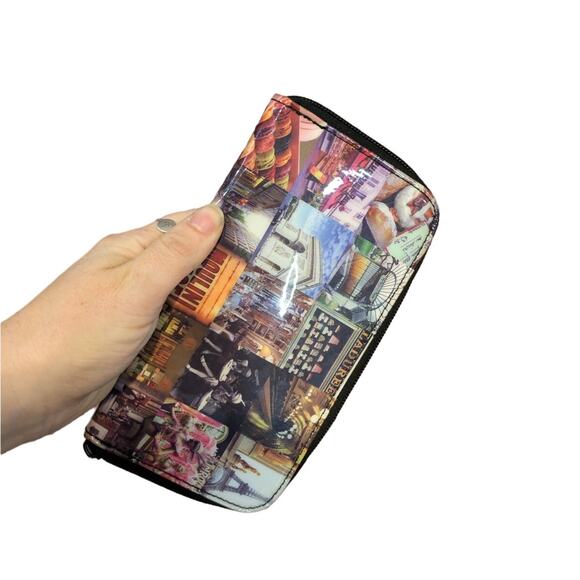 Catseye French /Moulin Rouge collage Zip Wallet - Picture 5 of 5